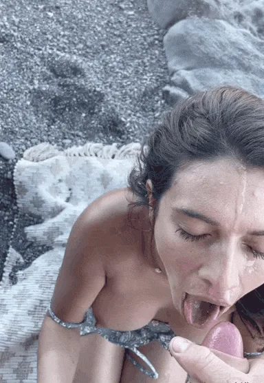 Cleaning up this cock after it covered me [FM]