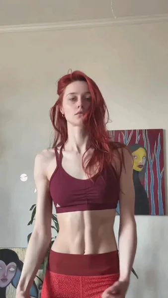 Lean redhead