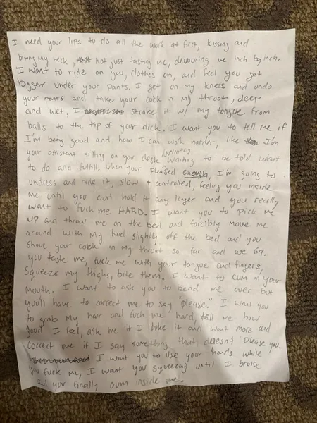 Thoughts on smut letter?